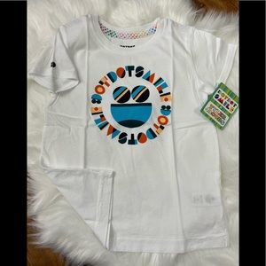 T-shirt for kids Dot Dot Smile Graphic Size 8 Color White